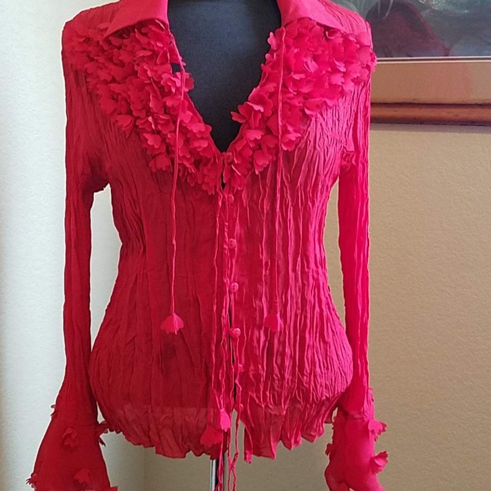 Red blouse